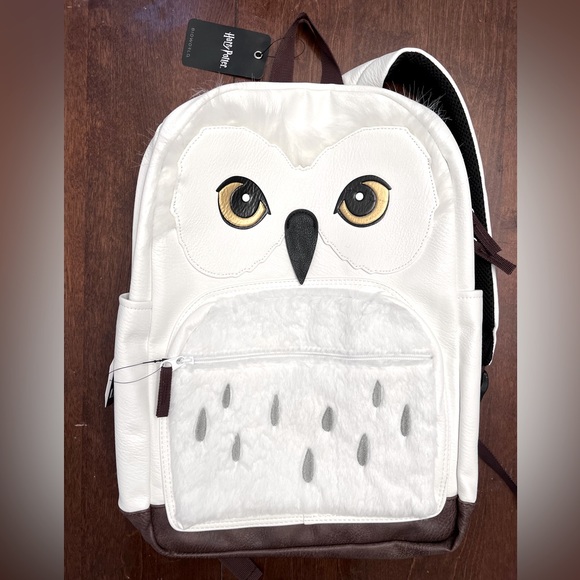 Bioworld Harry Potter Hedwig Owl Faux Leather School Backpack - Picture 1 of 6
